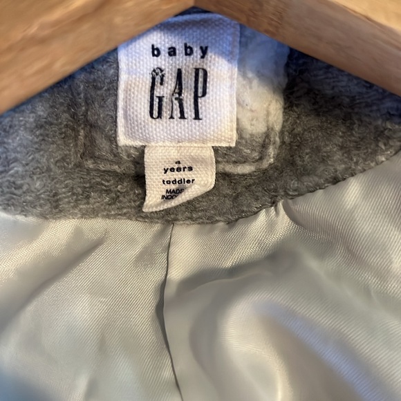 Baby Gap Gray And White Star Coat Size 4 - Picture 13 of 15
